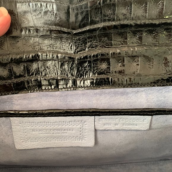 Nancy Gonzales crocodile clutch - Picture 6 of 6
